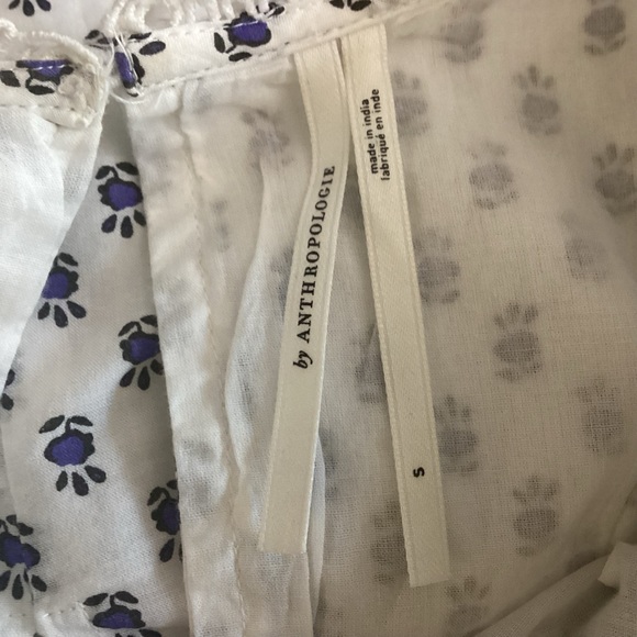 By Anthropologie Peasant Blouse S - Picture 6 of 13